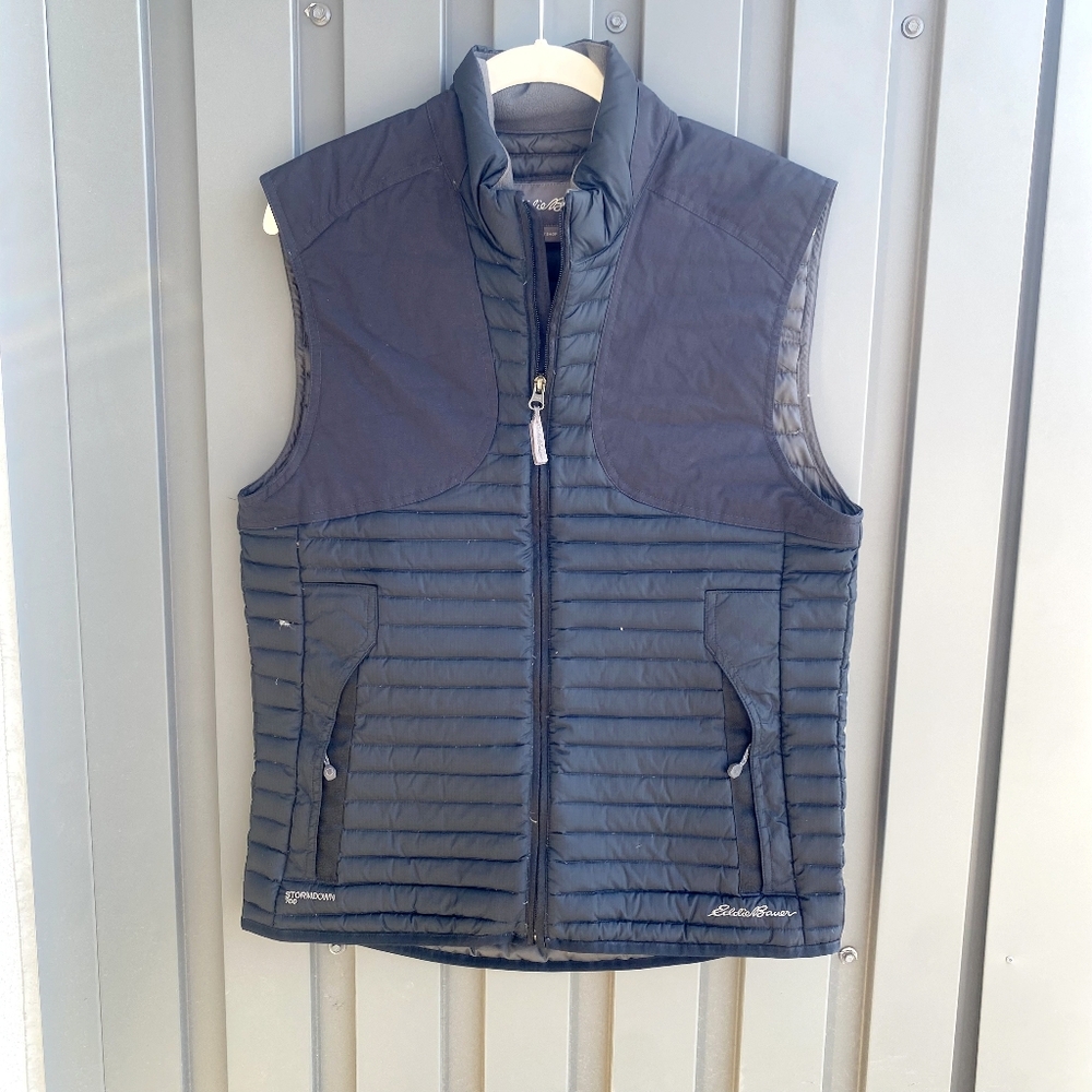 Eddie Bauer Goose Down Vest Black Small
